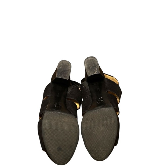 Naturalizer Black Strappy Block Heels - Picture 6 of 7